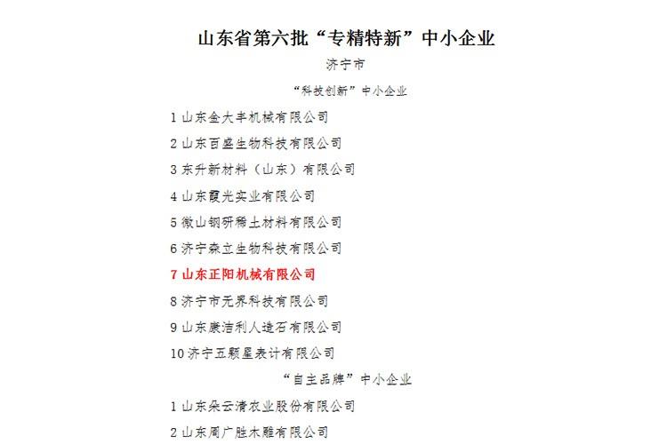 省专精特新中小企业